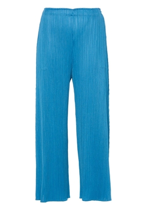 Pleats Please Issey Miyake Monthly Colors: June cropped trousers - Blue