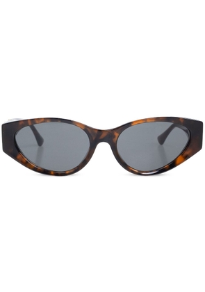 Versace Eyewear Havana oval-frame sunglasses - Brown