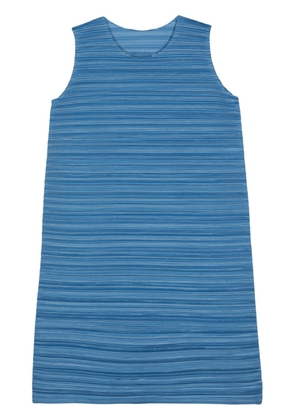 Pleats Please Issey Miyake Sheer Bounce plissé midi dress - Blue