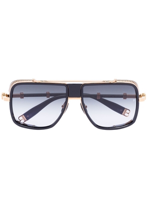 Balmain Eyewear pilot-frame tinted sunglasses - Black