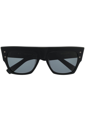 Balmain Eyewear x Akoni B-I large square sunglasses - Black