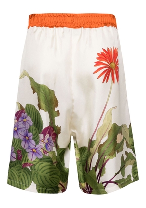 Pierre-Louis Mascia floral pattern bermuda shorts - Neutrals