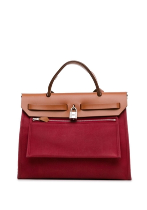 Hermès Pre-Owned 2015 Toile Herbag Zip 31 satchel - Red