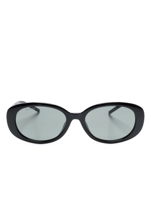 Gucci Eyewear G-motif oval-frame sunglasses - Black