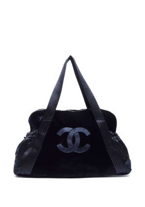 CHANEL Pre-Owned 2004-2005 CC panelled holdall bag - Black