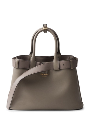Prada medium belted leather handbag - Grey