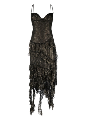 Del Core lace-detail bustier dress - Black