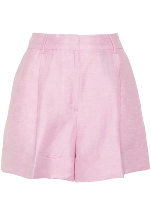PT Torino Delia pleat-detail shorts - Pink