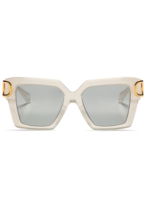 Valentino Eyewear VLogo square-frame sunglasses - White