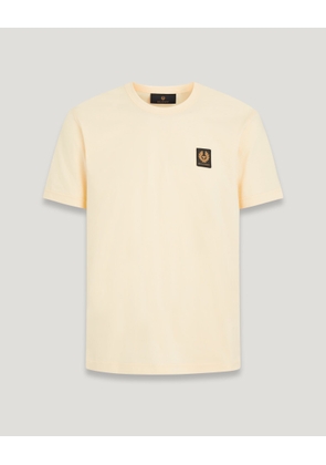 Belstaff T-shirt Men's Cotton Jersey Yellow Sand Size S