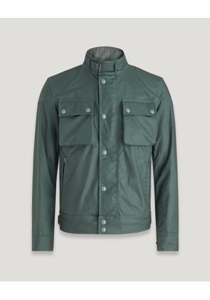 Belstaff Racemaster Jacket Men's Waxed Cotton Dark Mineral Green Size UK 40