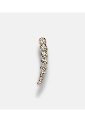 Sophie Bille Brahe Croissant De Lune 18kt gold single earring with diamonds