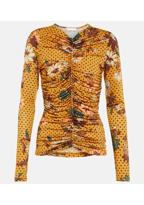 Ulla Johnson Eileen printed ruched top