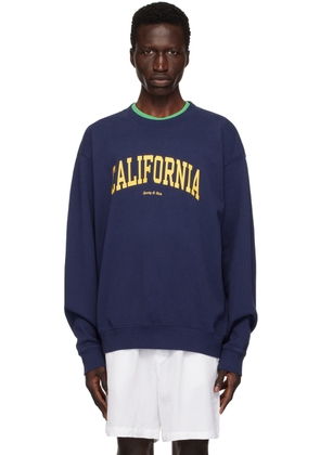 Sporty & Rich Navy 'California' Sweatshirt