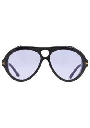 Tom Ford Neughman Violet Pilot Unisex Sunglasses FT0882 01Y 60