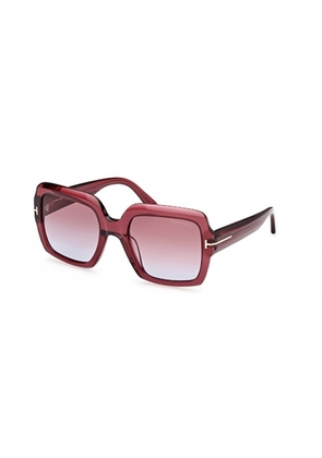 Tom Ford Kaya Purple Gradient Square Ladies Sunglasses FT1082 66Y 54