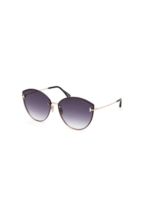 Tom Ford Evangeline Smoke Gradient Cat Eye Ladies Sunglasses FT1106 28B 63