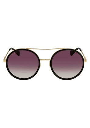 Gucci Grey Gradient Round Ladies Sunglasses GG0061S 001 56
