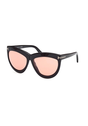Tom Ford Doris Orange Photochromatic Cat Eye Ladies Sunglasses FT1112 01E 59