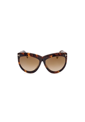 Tom Ford Doris Brown Mirror Cat Eye Ladies Sunglasses FT1112 53G 59