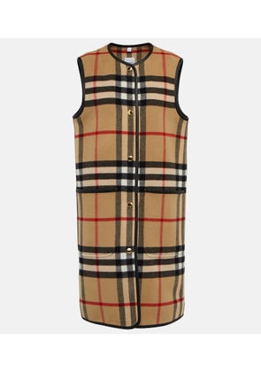 Burberry Vintage Check wool vest