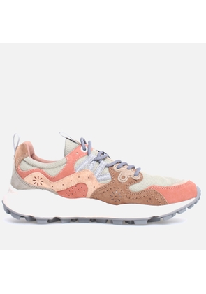 Flower Mountain Women's Yamano 3 Suede and Canvas Trainers - EU 41/UK 7.5