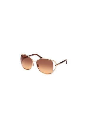 Tom Ford Marta Brown Butterfly Ladies Sunglasses FT1091 28F 62