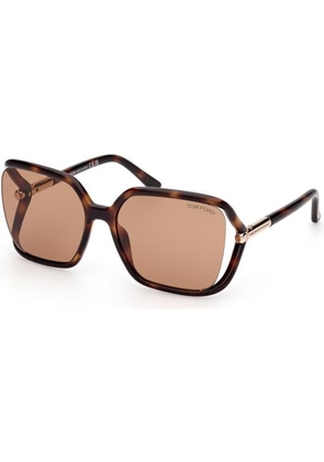 Tom Ford Solange Brown Butterfly Ladies Sunglasses FT1089 52E 60
