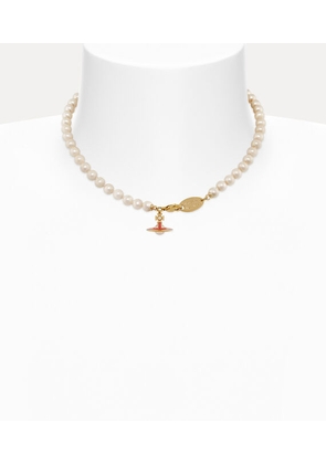 Vivienne Westwood Simonetta Pearl Necklace Gold Swarovski Pearls Women
