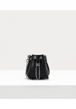 Vivienne Westwood Chrissy Small Bucket Bag Pu Leather Black