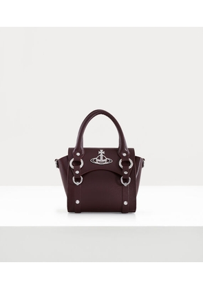 Vivienne Westwood Betty Mini Handbag Chain Smooth Leather Brown