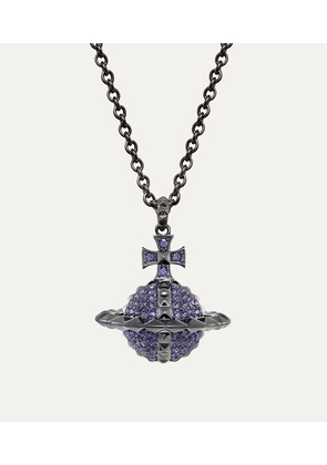 Vivienne Westwood Mayfair Large Orb Pendant Gunmetal-tanzanite-crystal Gunmetal-tanzanite-crystal Women