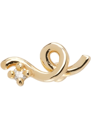 Bea Bongiasca Gold One Diamond Mini Loop Single Earring