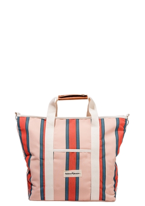 business & pleasure co. Cooler Tote Bag in Bistro Dusty Pink Stripe - Pink. Size all.