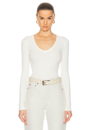 Citizens of Humanity Florence V-neck Tank in Pashmina - White. Size L (also in M, XL, XS).