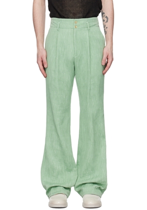 TAAKK Green Flared Trousers