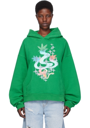 ERL Green Graphic Hoodie