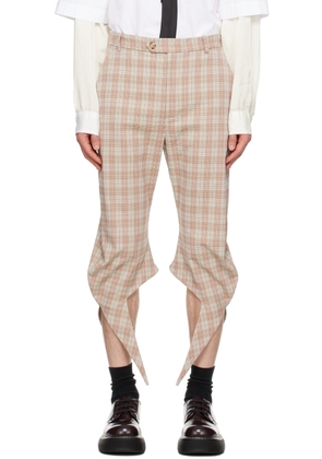 STRONGTHE Beige Spiky Trousers