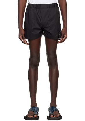 Tokyo James SSENSE Exclusive Black Cotton Shorts