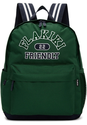 FLAKIKI SSENSE Exclusive Kids Green Embroidered Backpack