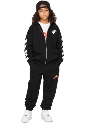 Off-White Kids Rounded 'Off' Zip-Up Hoodie
