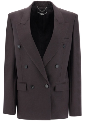 double-breasted wool blazer - 40 Brown