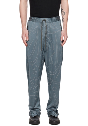 Vivienne Westwood Gray Embroidered Track Pants