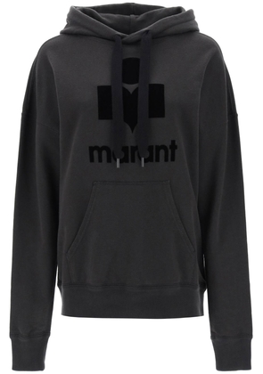 mansel hoodie with flocked logo - 34 Black