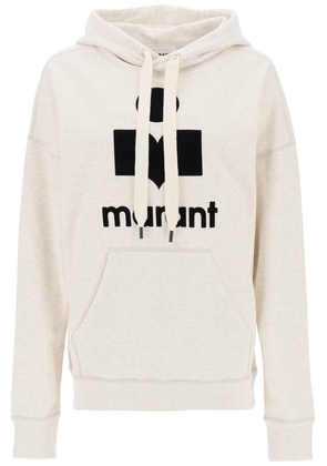 mansel hoodie with flocked logo - 34 Grey