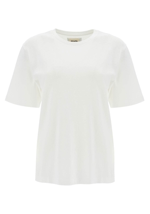 mae t-shirt with logo patch - M White