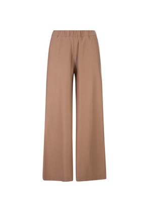 Fedeli Camel Cashmere Wide Trousers