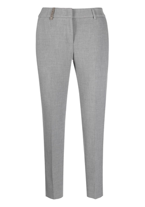 Peserico slim-fit tailored trousers - Grey