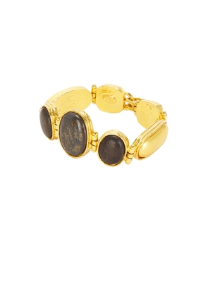 chanel Chanel Coco Mark Stone Bracelet in Gold - Metallic Gold. Size all.