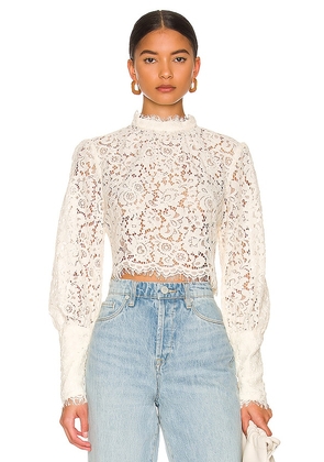 Bardot Georgia Lace Top in Ivory. Size 12, 2, 4, 6, 8.